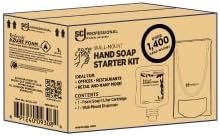 SC Johnson Professional Azure FOAM Dispenser and Refill Starter Kit, Wall Mount Soap Dispenser for Hand Soap, 1 Refresh Azure FOAM Hand Wash, 1 Liter Cartridge, 33.8 fl. oz., for Professional Use Only
