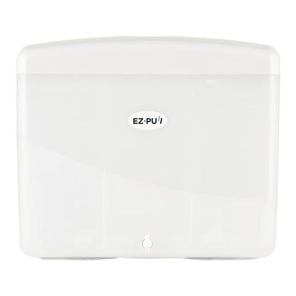 EZbrnd Countertop MULTIFOLD Paper Towel Dispenser for Kitchen/Bathroom/Office/RV/Airbnb, Pearl White, 4500-EZ
