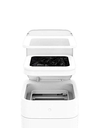 TOWNEW T1S/T AIR X/T Air Lite Official Refill Rings for Smart Kitchen Trash Can | Durable Garbage Bags for Electric Trash Can - 6 pk White Refill Rings - Up to 150 Trash Bags (6 Months Supply)