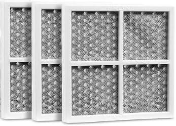 LT120F Refrigerator Air Filter Compatible with LG Refrigerator Air Filter Replacement ADQ73214404, LMXS30776S, Kenmore Elite 9918, 3 Pack