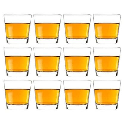 Vikko Shot Glasses, 3.5 Ounce Shot Glass, Set of 12 Small Liquor and Spirit Glasses, Durable Tequila, Alcohol and Espresso Shots, 12 Piece Large Shooter Glass Set (Traditional)