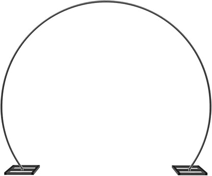 LANGXUN 9.5ft Large Size Black Metal Balloon Arch Kit - Birthday & Wedding Decoration, Graduation & Event Party Supplies, Baby Shower Photo Background