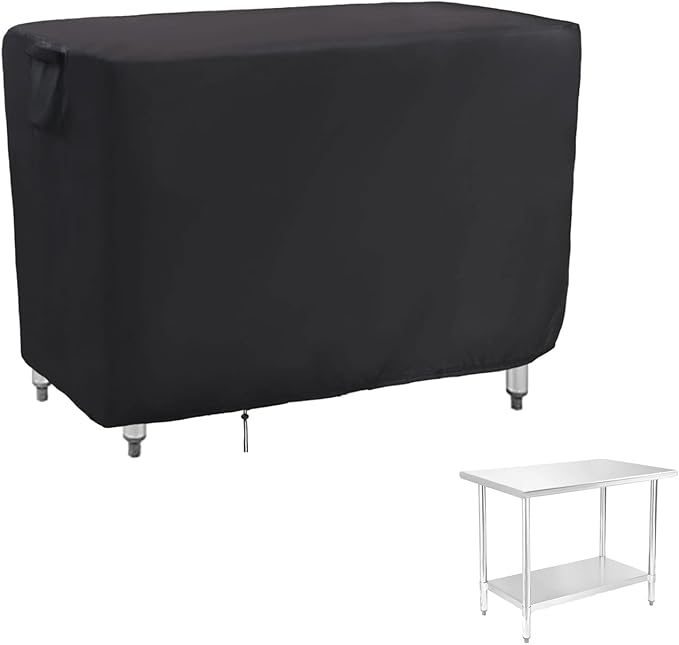 36 Inch Outdoor Prep Table Cover,Waterproof Patio Stainless Steel Table Work Cover,Outdoor Grill Cart Pizza Oven Tables Covers - 36 x 24 x 35 Inch