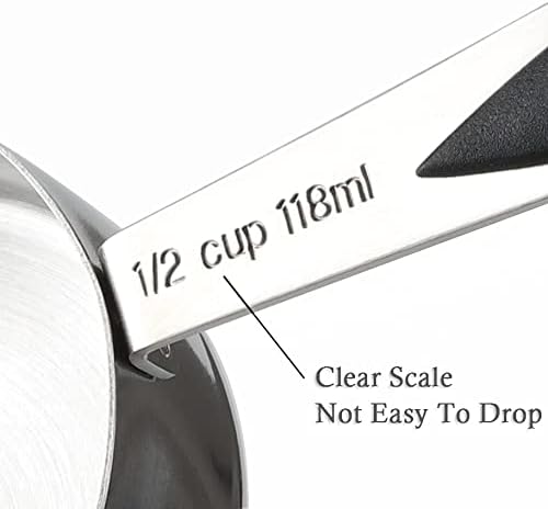 Measuring Cups and Spoons Set Stainless Steel Includes 8 Heavy Duty Measuring Cups 8 Double Sided Magnetic Measuring Spoons and 1 Leveler for Dry and