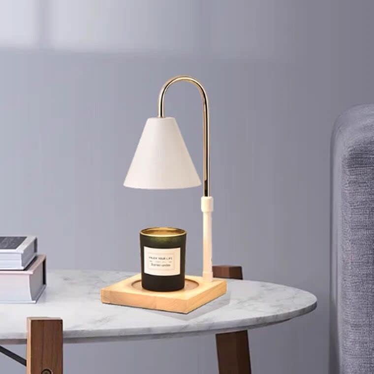 RUIWAN Essential Oil Diffuser Aromatherapy Melting Wax Lamp,Electric Wax Burner Dimmable Wax Melter,Night Light Aroma Decorative Lamp for Home Office Bedroom Living Room Gift, White (EOD01)
