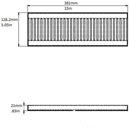 Drip Tray, Super Heavy,5"x15", 5002188