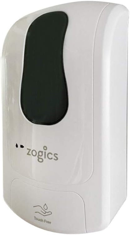 Zogics Touch-Free Automatic Dispenser for Foaming Hand Sanitizer and Hand Soaps, Wall-Mounted (White)