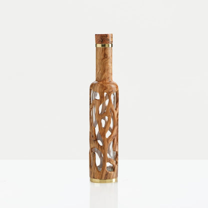 Olive wood bottle - Roots Design - 250ml