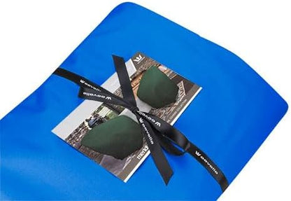 Eevelle Meridian Patio Oval Table Set Cover with Marine Grade Fabric - Outdoor Table Cover - Furniture Set Covers for Dining Table - Easy to Install - (25.5"H x 75"L x 52"W, Royal Blue)
