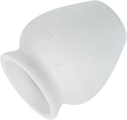 HARFINGTON Ceramic Chasen Stand 66mm Matcha Whisk Holder, Traditional Matcha Tea Chasen Holder, White