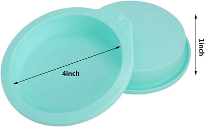 6-Pack Silicone Cake Molds 4 Inch Round Cakes Pans