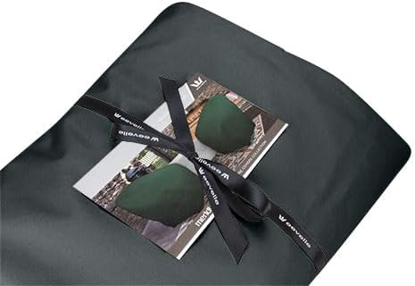 Eevelle Meridian Patio Oval Table Set Cover with Marine Grade Fabric - Outdoor Table Cover - Furniture Set Covers for Dining Table - Easy to Install - (25.5"H x 108"L x 82"W, Charcoal Gray)