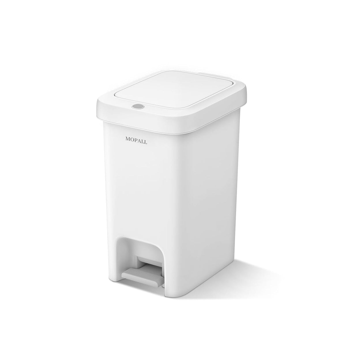 MOPALL Slim Bathroom Trash Can with Lid Soft Close, Garbage Can with Pop-Up Lid & Step On Foot Pedal, Small Trash Bin Trashcan Waste Basket for Toilet, Office, Bedroom, Kitchen, Living Room 1.9 Gallon