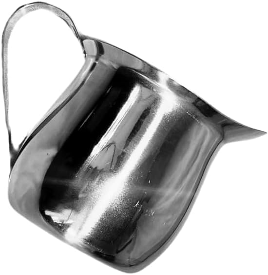 Rattleware 8 oz Brew Pitcher - Premium Stainless Steel Latte Art Milk Frothing Pitcher with Drip-Resistant Spout & Ergonomic Handle
