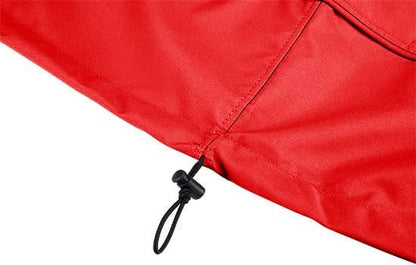 Eevelle Meridian Patio Oval Table Set Cover with Marine Grade Fabric - Outdoor Table Cover - Furniture Set Covers for Dining Table - Easy to Install - (25.5"H x 128"L x 90"W, Red)