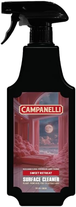 CAMPANELLI Multi-Purpose Surface Cleaner for Kitchen, Bathroom, Hard Surfaces - Plant-Powered, Scented - 20 oz, Sweet Retreat