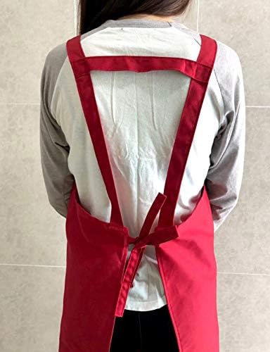 Artist apron/Long apron - Red