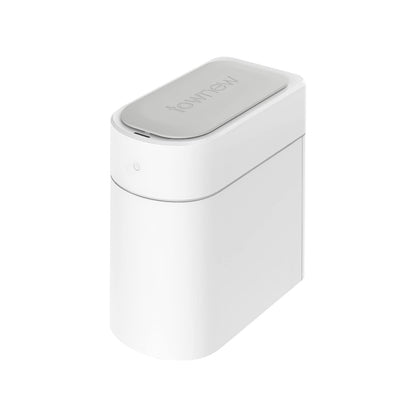 TOWNEW T3 Slim Automatic Infrared Motion Sensor Trash Can with Lid, Self Sealing & Changing, 3.4-Gal Waterproof, White, Touchless Trash Cans with Lids
