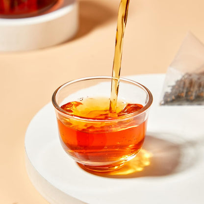 Xiejinji Golden Monkey Tea - Chinese Black Tea - Jinjunmei - Premium Bud Tea - Eco-Conscious Tea Bags - 3.2g x 40 Count - Repeated Brewing