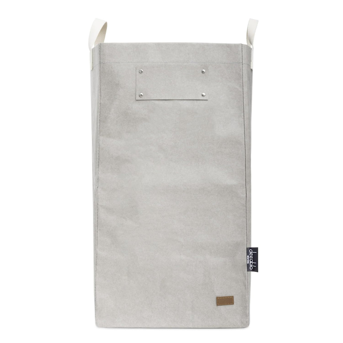 Deeablo New York - Sustainable Reusable Indoor Recycling Bin for Kitchen, Multipurpose Recycle Bin, Large Recycling Bins for Home, Washable Paper Bag for Recycling (Grey)