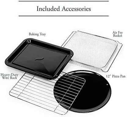 Café Couture Oven with 14 essential cooking modes, including Air Fry, CrispFinish, Bake, Broil, Roast, Toast, Pizza, WiFi & Smart Connected, Voice Control, Countertop Small Appliances, Matte White