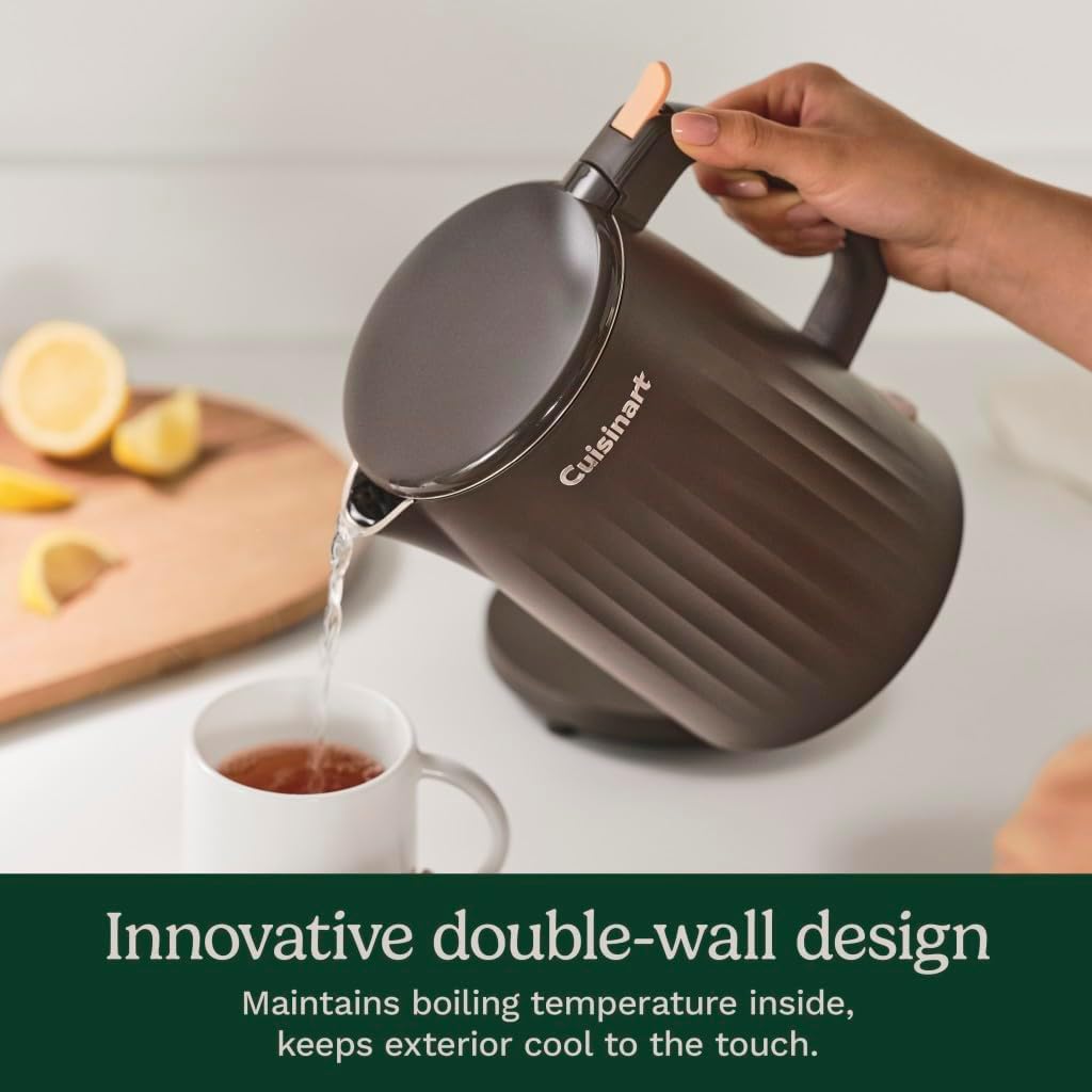 Cuisinart Soho 1 Liter Double Wall Electric Kettle, Black