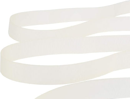 Ribbonitlux 1" Wide Solid Grosgrain Ribbon 25 Yards (810-Ivory）, Set for Gift Wrapping, Party Decor, Sewing Applications, Wedding and Craft