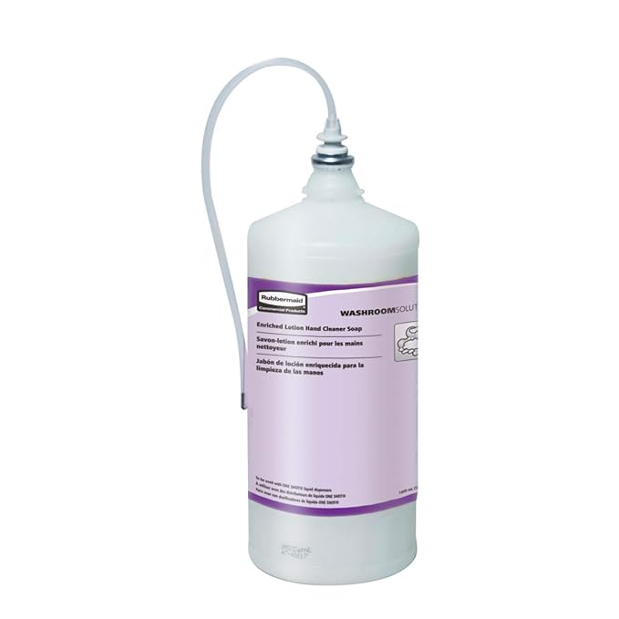 Rubbermaid Commercial Products OneShot Green Seal Certified Lotion Hand Soap Refill, 800mL, Compatible with RCP's Touchless OneShot Lotion Dispensers, for Restrooms in Offices/Hotels