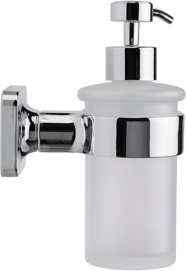 Croydex Flexi-Fix Easy to Fit Shoreditch Soap Dispenserwith Zinc Alloy Construction, Chrome