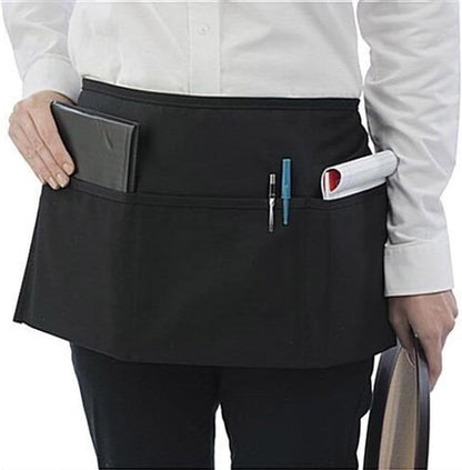 Bringsine 2 Pack Bib Chef - Unisex Aprons with 3 Pockets,Machine Washable for Men and Women,Kitchen Resistant Cooking BBQ Aprons Bulk(Black)