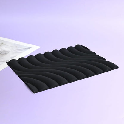 mostsom Fondant Silicone Mold for Cake Decoration Cake Border Downsand Pattern Impression Mat Fondant Embossing Stencil for DIY Cookies, Cupcakes