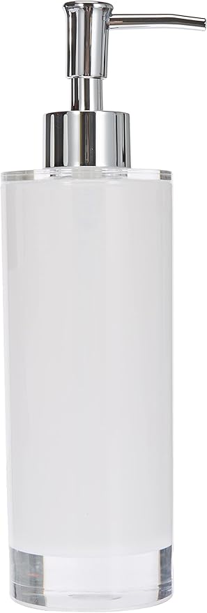 Excelsa Soap Dispenser, Polystyrol White, 6.5 x 6.5 x 22 cm
