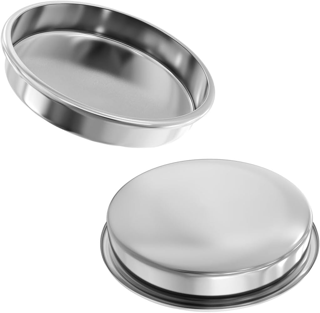 2 PCS Backflush Disk, 58 mm Filter Espresso, Stainless Steel Back Flush Blind Basket for Breville Gaggia Classic and Other Espresso Machines Cleaning