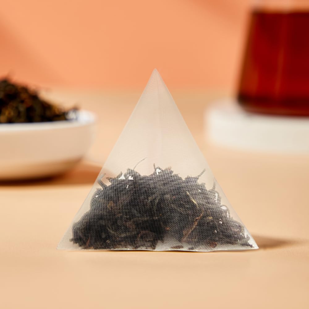 Xiejinji Golden Monkey Tea - Chinese Black Tea - Jinjunmei - Premium Bud Tea - Eco-Conscious Tea Bags - 3.2g x 40 Count - Repeated Brewing