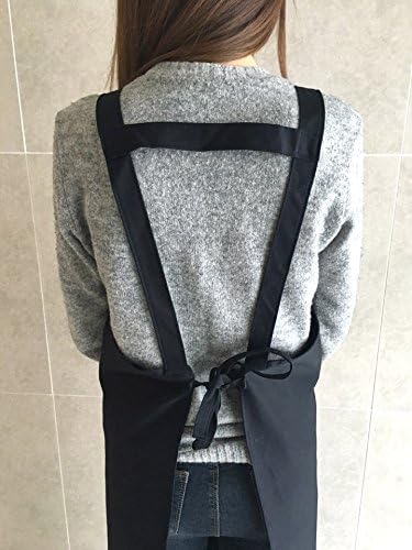 Artist apron/Long apron - Navy Blue
