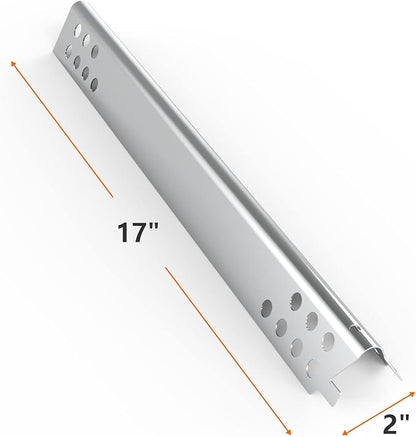 Cast Iron Grill Grates and Stainless Steel Grill Part Kit for Charbroil Performance 5 Burner Grills 463275717 463275517 463243518 463243519, Heat Plates, Burners, Adjustable Crossover Tube, Ignition