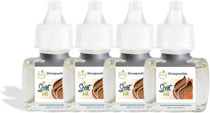 Scent Fill Stroopwafels Plug in Air Freshener, 4 Scented Oil Refills