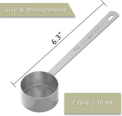 1PCS Long Handle Coffee Scoop, 2Tbsp(30ml) Measuring Spoon