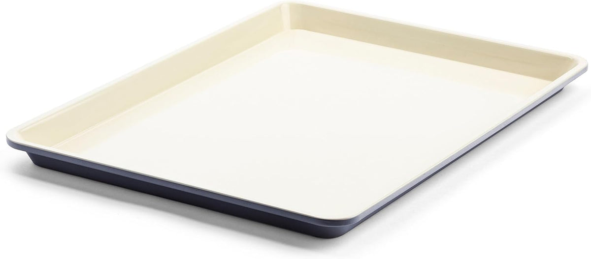 GreenLife Bakeware 18” x 13” Half Cookie Sheet Baking Pan, Non-Toxic PFAS-Free Healthy Ceramic Nonstick, Oven Safe to 450°F, Easy Release