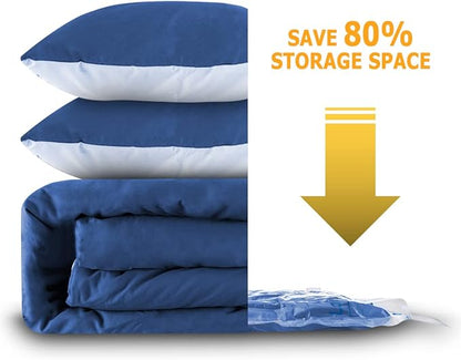 MEIQIHOME Vacuum Storage Bags, Space Saver Sealer Bags,Vacuum seal bags for clothing, Pillows, Comforters, Blankets, Bedding,Travel,7 Jumbo