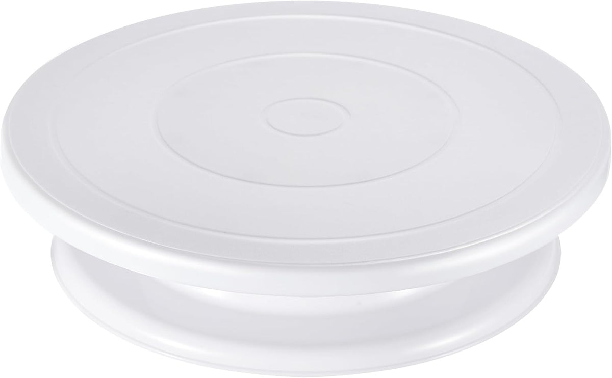 Kootek Cake Stand, 11 Inch Rotating Cake Turntable for Decorating, Display & Baking, Smooth Revolving Spinner Stand (White)