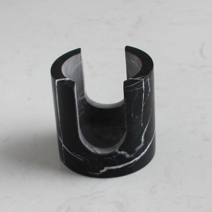 Natural Black Marble Sponge Holder for Kitchen Counter, Drying Rack, Sponge Caddy for Sink Organizer