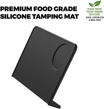 Espresso Tamping Mat – Emptycolor Coffee Tamper Mat for Espresso Machine, Food Grade Silicone Tamp Mat, Heat Resistant