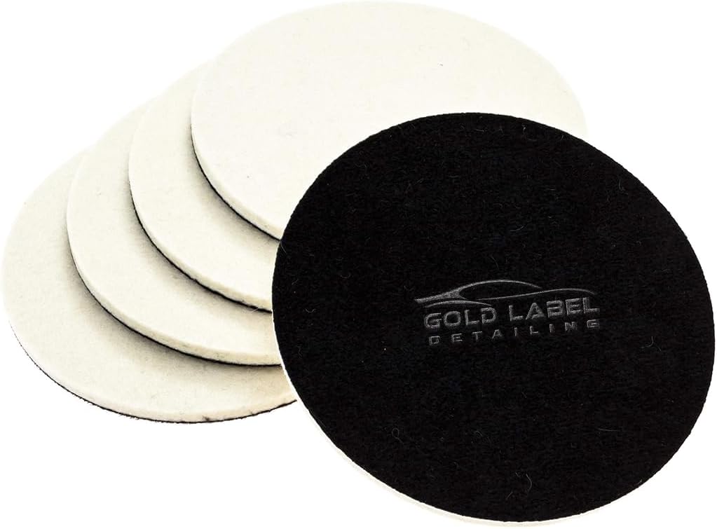 Glass Polishing Pad Discs for Use with Cerium Oxide 5 Pack | 3", 5" and 6" | Remove Scratches and Scuffs in Windshields, Windows, Table Tops and More (3")