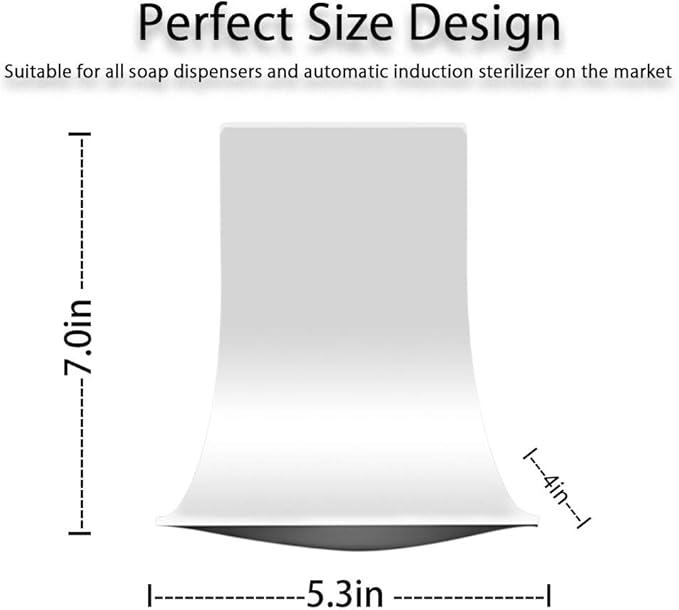 Cotn - Drip Tray for ACotn Soap Dispenser Drip Tray for Automatic, Wall Mount and Hand Sanitizer Dispenser, Dispenser Stand,Soap Dispenser Bracket, Easy to Clean (White, 1)
