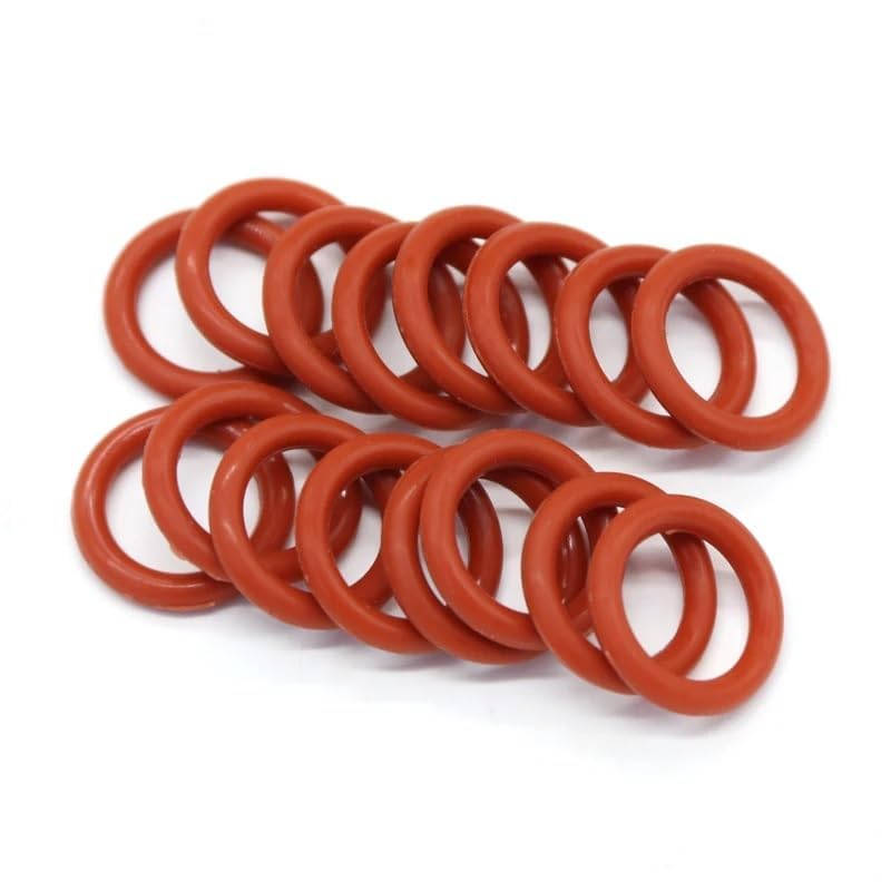 Silicone Rubber O-Ring Assortment Kit 225 Pieces 15 Sizes Metric VMQ Sealing Gasket Set for Cup Lids, Coffee Maker, Brewing Fitting, Washer, Filter