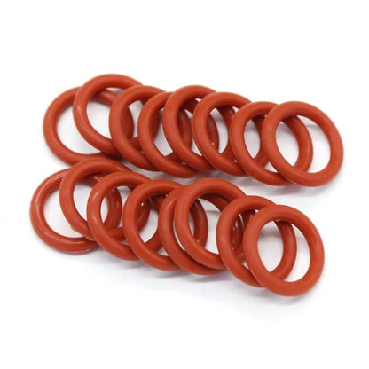 Silicone Rubber O-Ring Assortment Kit 225 Pieces 15 Sizes Metric VMQ Sealing Gasket Set for Cup Lids, Coffee Maker, Brewing Fitting, Washer, Filter