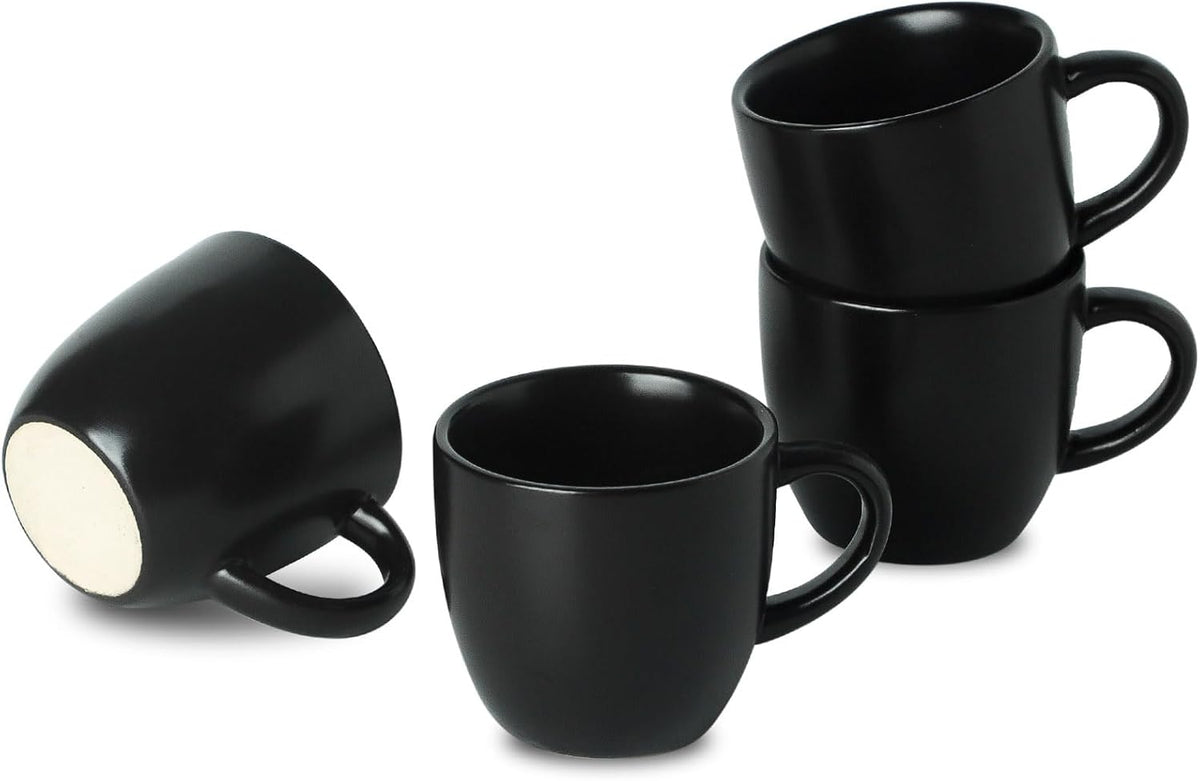 Hasense Ceramic 3 OZ Espresso Cups, Porcelain Espresso Demitasse Cups Set of 4 for Double shot, Lungo and Ristretto