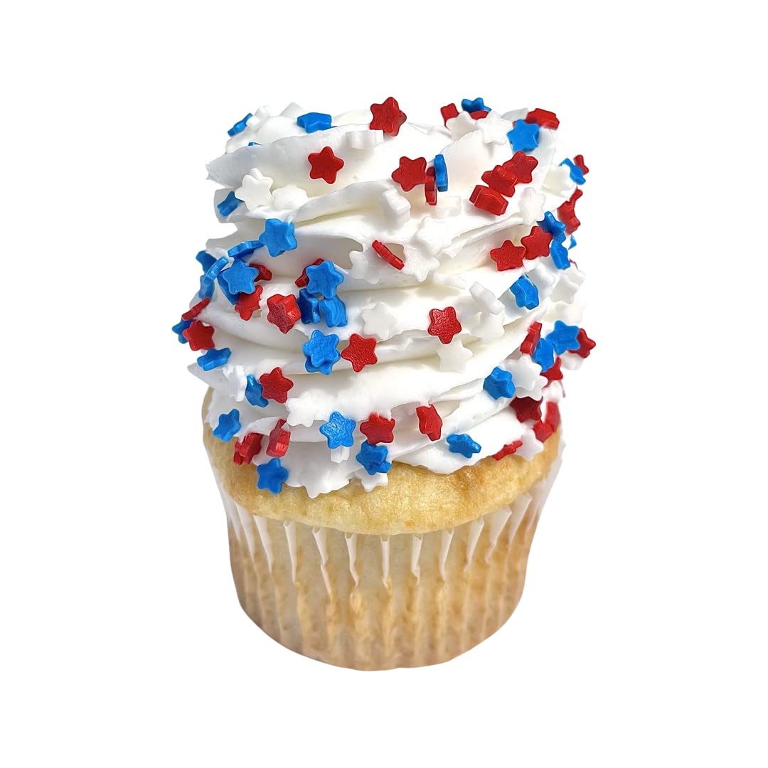 Sprinkles, Colored Sugar, Patriotic Sprinkles, Red white and blue sprinkle, Cocktail sugar, Cupcake sprinkle, Cake sprinkles, Manvscakes, 3 ounces