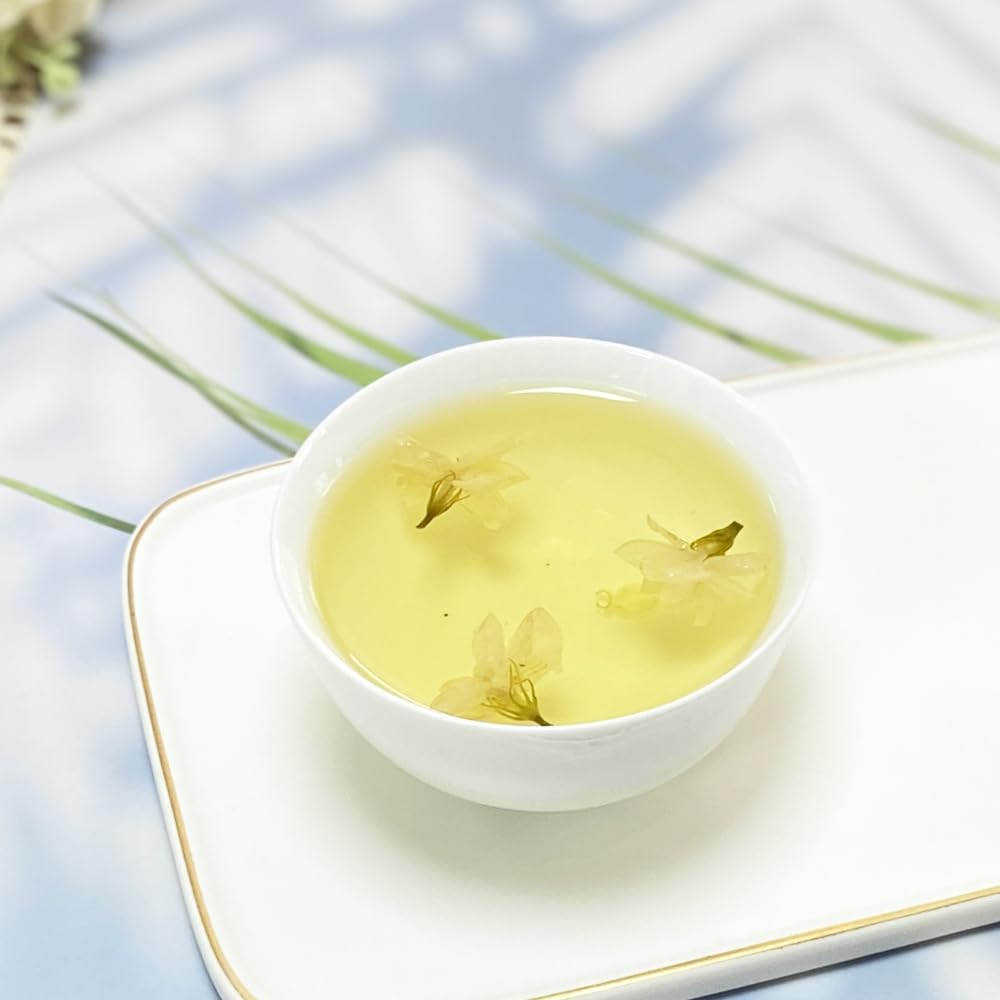 Xiejinji Jasmine Tea Loose Leaf, 7.1 oz(200g), 100% Pure Natural Jasmine Flower, Traditional Scented Tea Technique, Fragrant Floral Scent